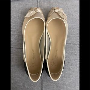 Giuseppe Zanotti open toe Vionnet flats